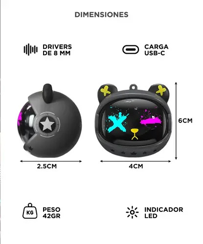 Producto - Auriculares Gamer Onikuma T20 Tws Switch Wonder G0 Bt -Gadnic (Gamert20) - 3