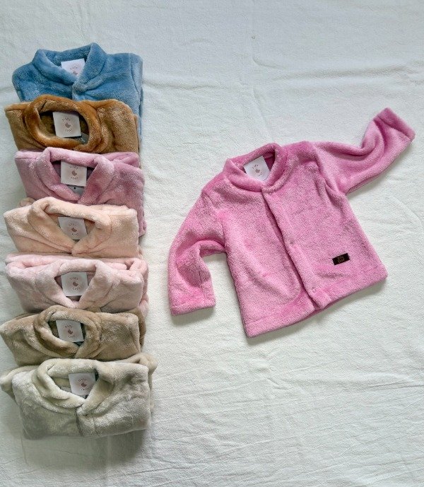 Producto - Campera de Plush Rosa Fucsia Claro