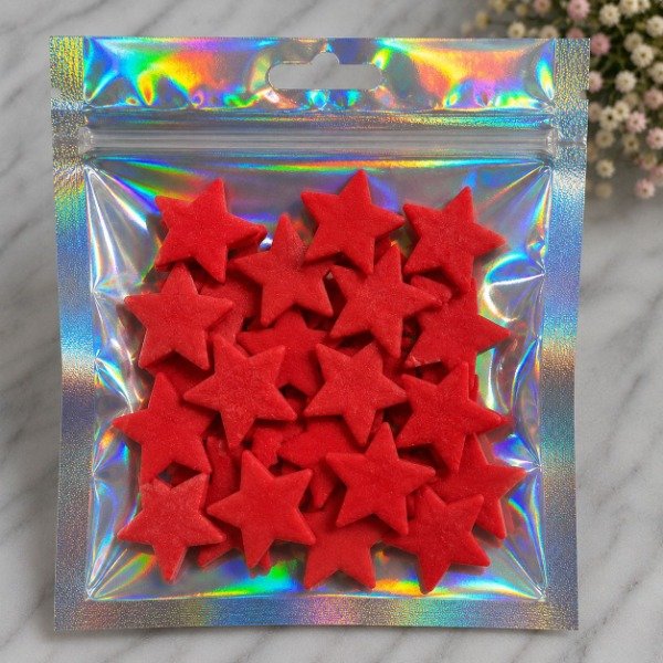 Producto - ESTRELLAS AZUCAR ROJO X20