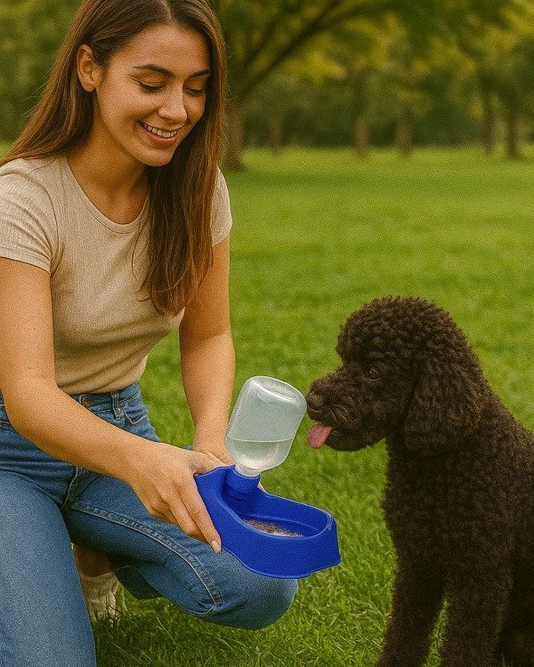 Producto - Bebedero Portátil para Perros con Cara de Perrito SanRemo 330ml