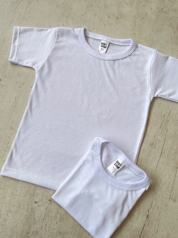 Producto - Remera blanca lisa 18/36M x4 unid - 0