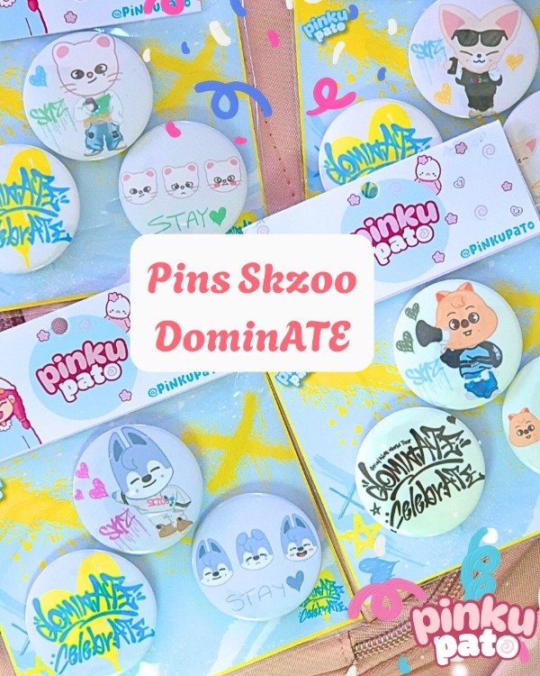 Producto - Pins SKZOO DominATE CelebrATE