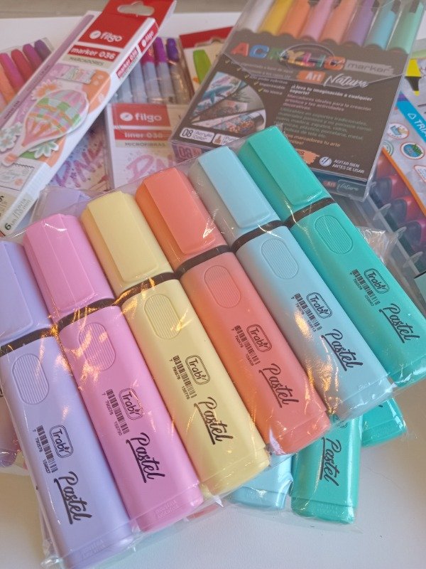Producto - Resaltadores trabi Pastel x 6 unidades
