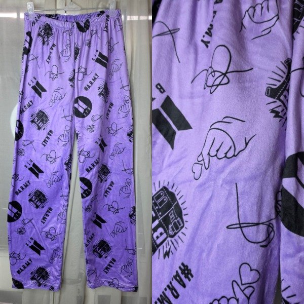 Producto - Pantalón pijama BTS morado (por talle)