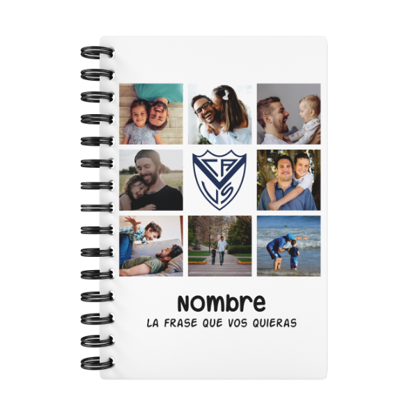 Producto - Agenda Semanal Fútbol Vélez Personalizada A5