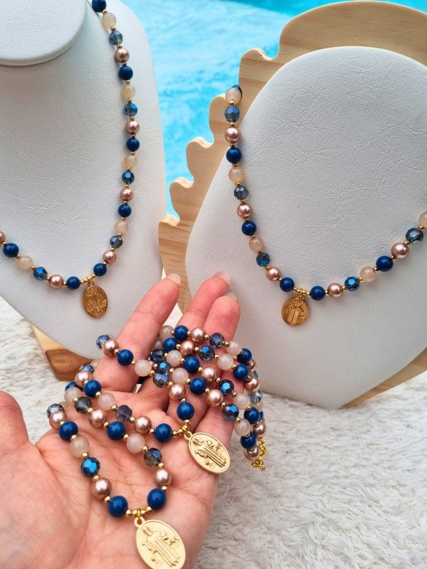 Producto - COLLAR SAN BENITO MIX AZUL