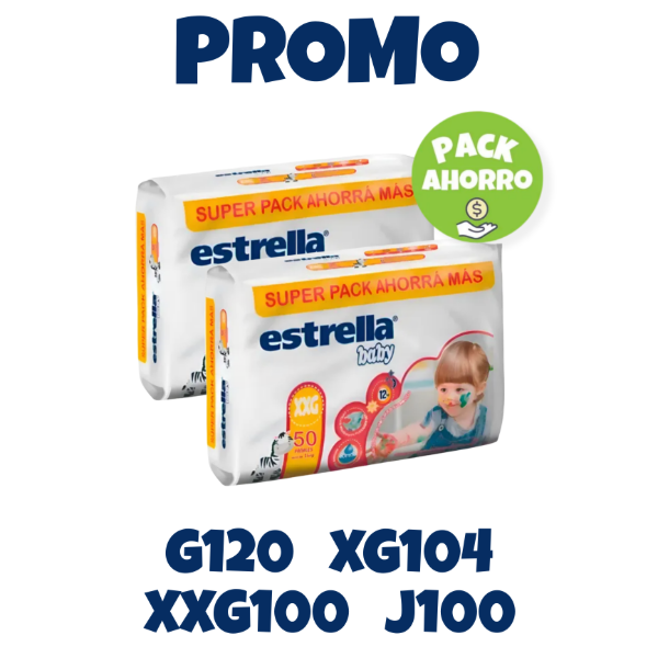 Producto - Promo Estrella Baby 2 Packs G60 XG52 XXG50 J50