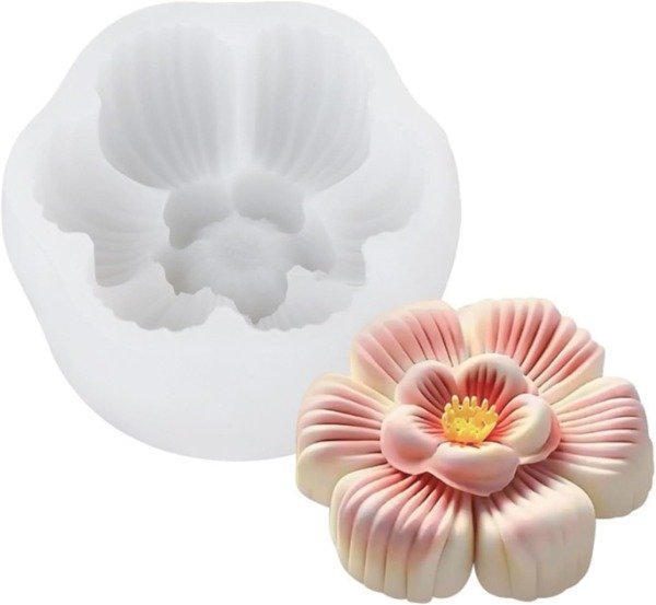 Producto - Molde Silicona Flor x1 Ideal P/ Velas Jabones (22V8)
