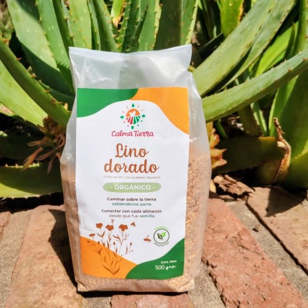 Producto - Lino Dorado Orgánico pelado Calma Tierra