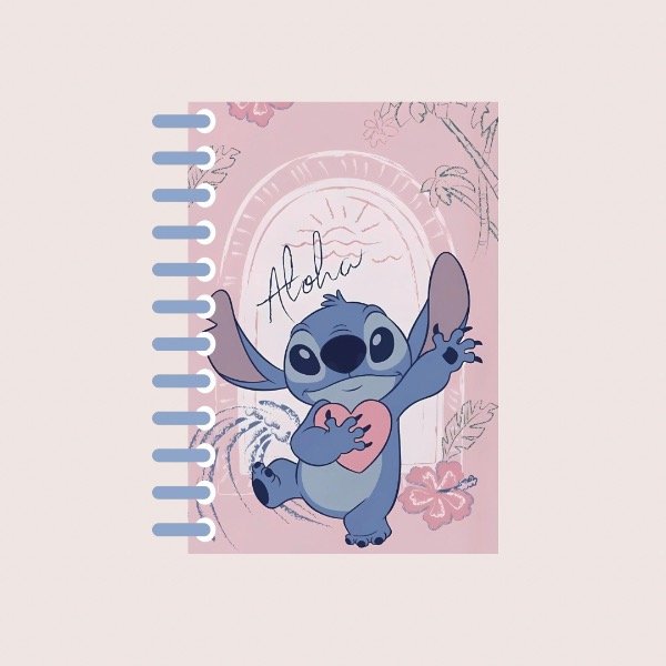 Producto - Cuaderno Stitch surf rosa