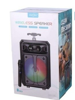 Producto - parlante gts2176 con microfono inalambrico 8 luces