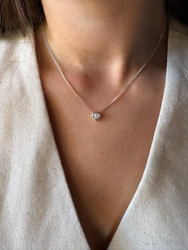 Producto - Collar Amelia - Acero blanco
