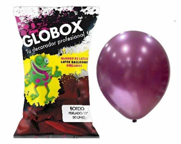Producto - Globo Globox perlado bordo