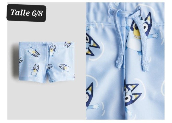 Producto - Traje de baño short lycra HyM talle 6/8 bluey