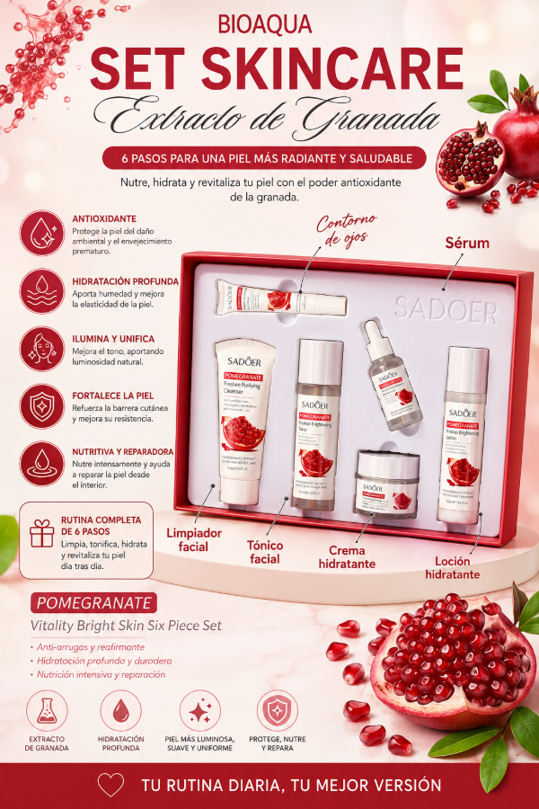 Producto - BIOAQUA Set Skincare Extracto de Granada