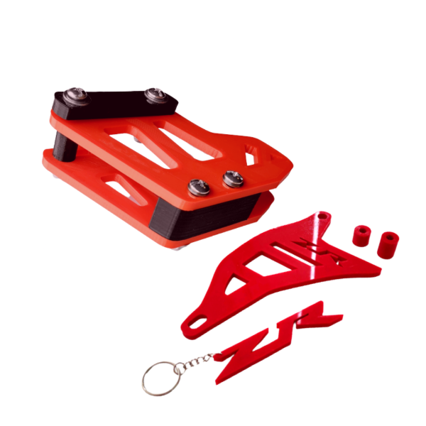 Producto - Kit Guia De Cadena Y Cubrepiñón + Llavero Zanella Zr - 1