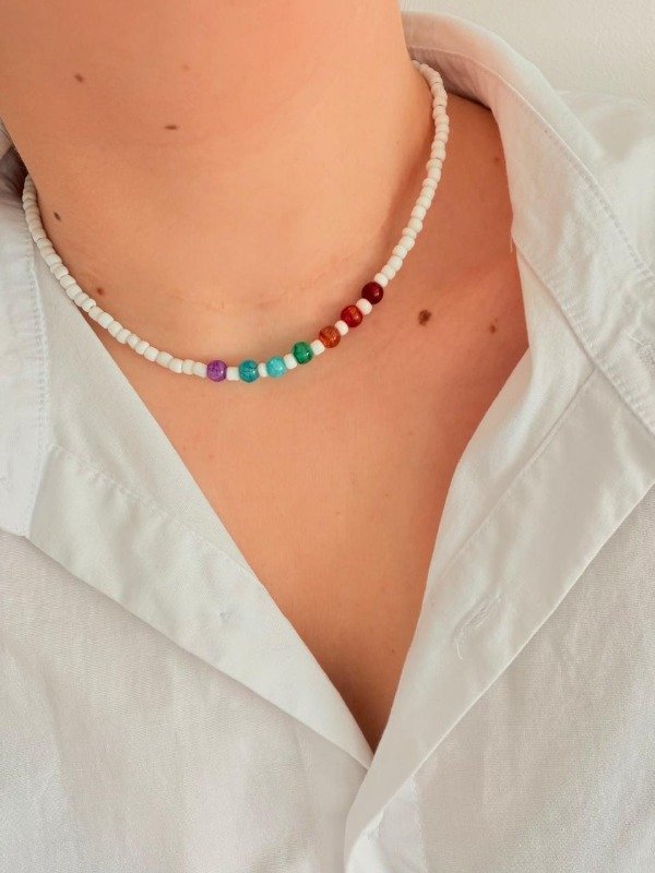Producto - Collar Chakras espect blanco - 1