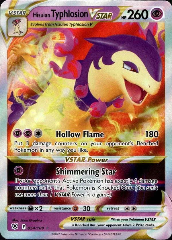 Producto - Hisuian Typhlosion VSTAR - 054/189 - Astral Radiance