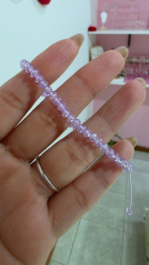 Producto - Pulseras cristal rosas - 2