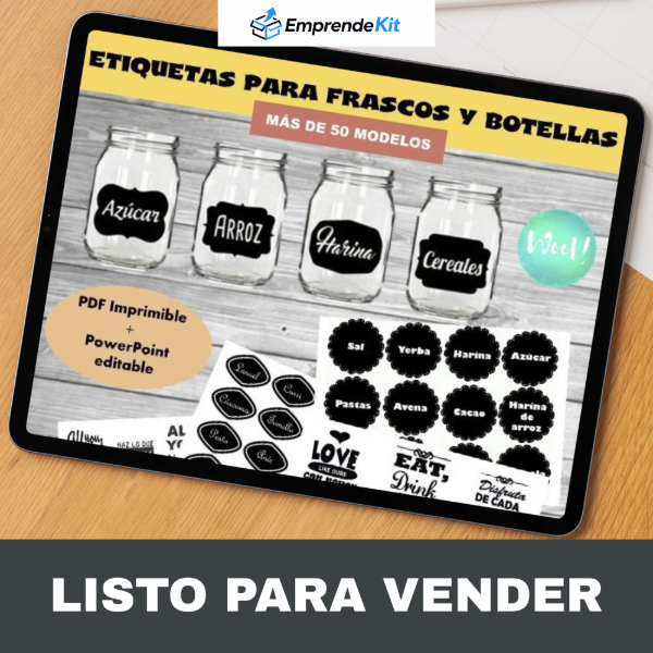 Producto - Kit de etiquetas para productos - listo para emprender