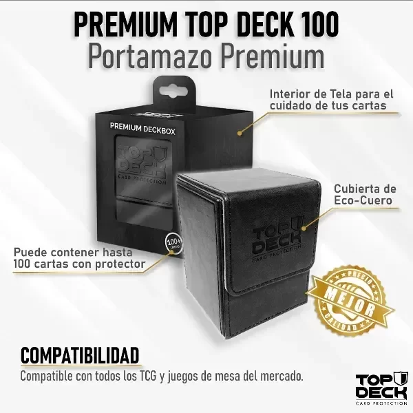 Producto - Top deck - Deckbox Premium 100 Negro