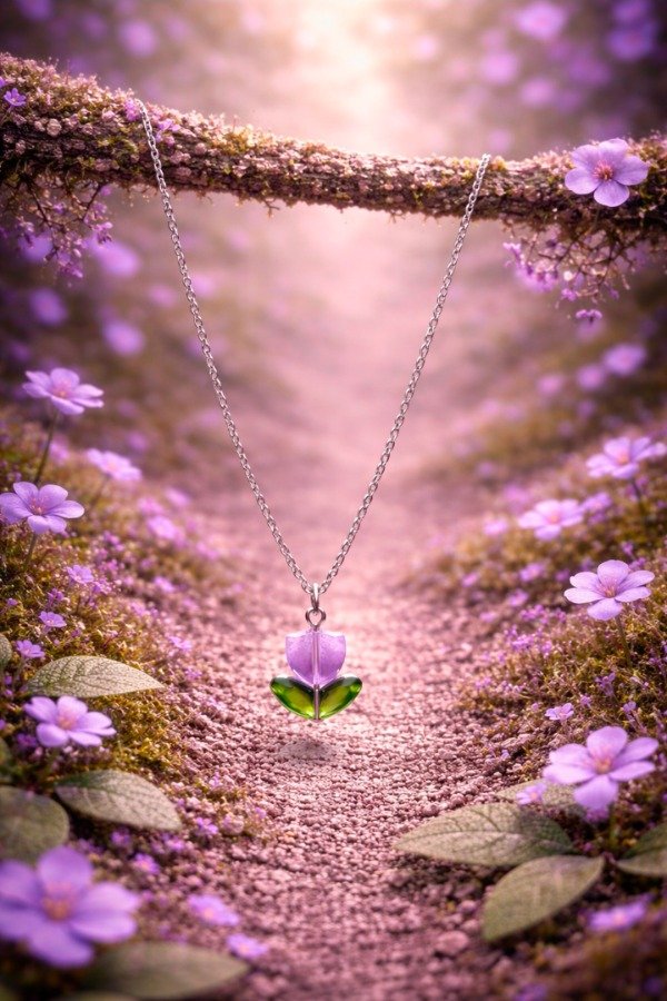 Producto - Collar Tulipán Encantado - Lila