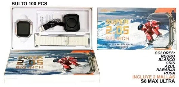 Producto - Smartwatch s8 max ultra trae dos mallas - 0