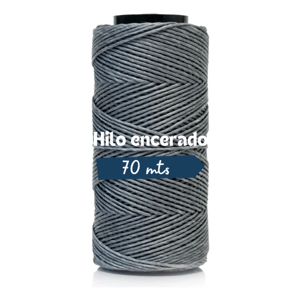 Producto - Hilo encerado gris oscuro
