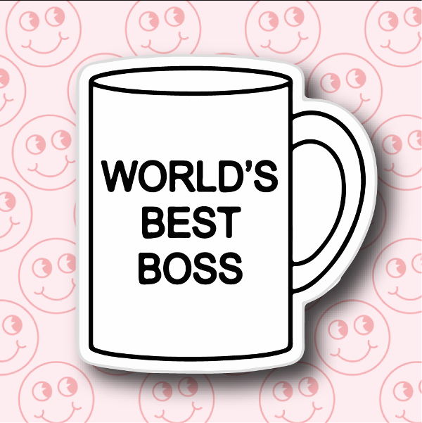 Taza De Café 'Mejor Jefe Del Mundo' MoonWorks - Regalo Original Para Jefes, Color Negro, 325 Ml