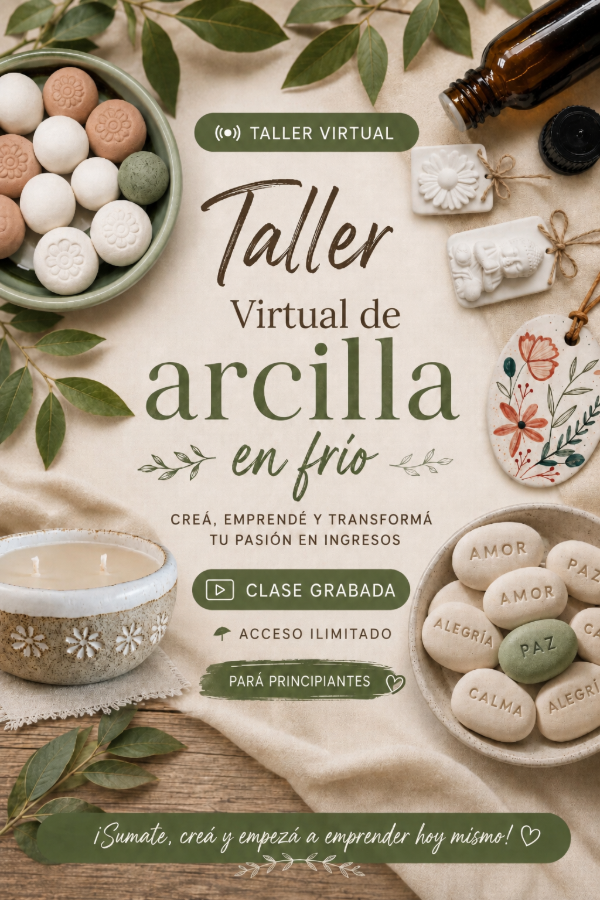 Producto - Taller virtual de arcilla en frío