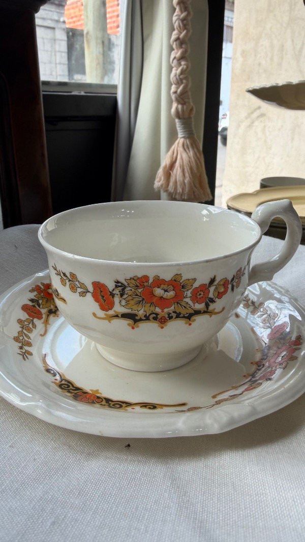 Producto - Taza de té flor naranja - 0