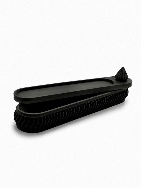 Producto - Porta incienso con Espacio de guardado color Negro