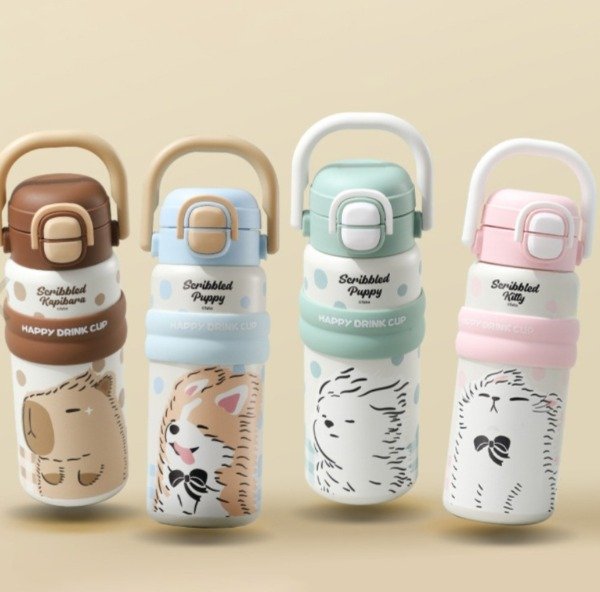 Producto - Botella de acero cute puppy