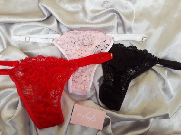 Producto - Tanga less de puntilla Pack x3