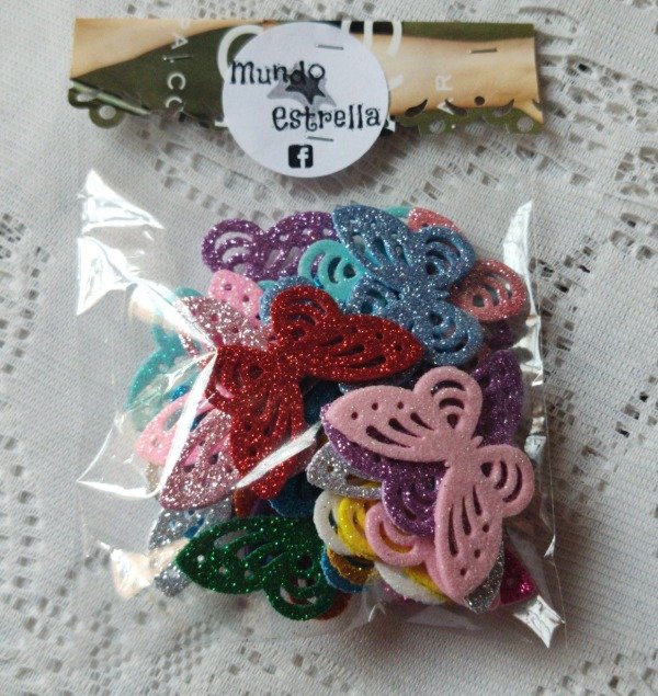 Producto - Mariposas goma Eva con glitter