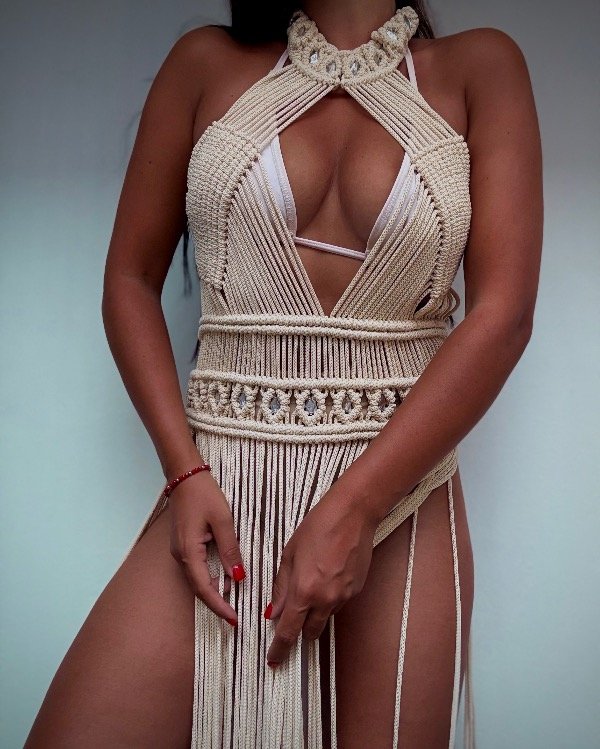 Producto - VESTIDO PANDORA - CRUDO - 1