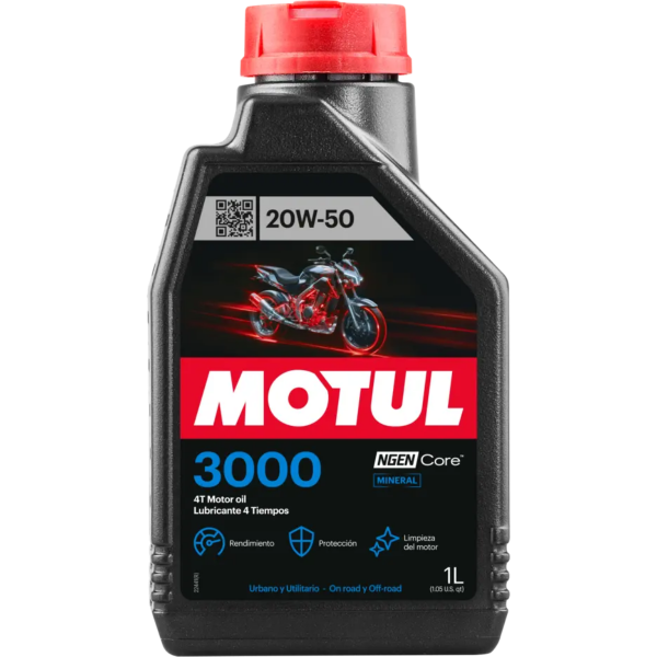 Producto - ACEITE MOTUL 3000 4T 20W50 1L