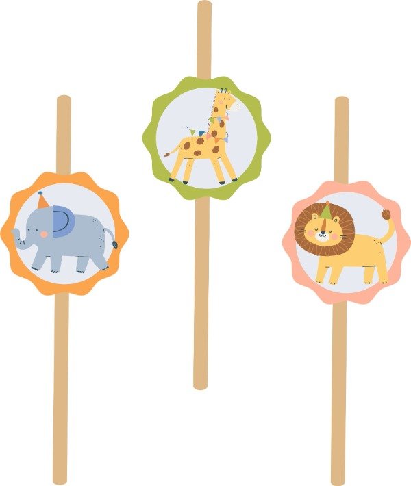 Producto - SORBETES ANIMALITOS  X 10