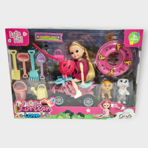 Producto - Muñeca con Cuatriciclo y Accesorios