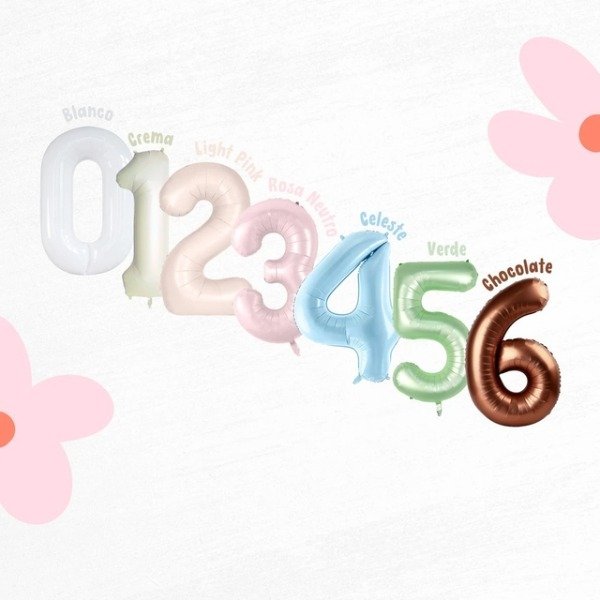 Producto - GLOBO NUMERO 32" NEUTRO ROSA
