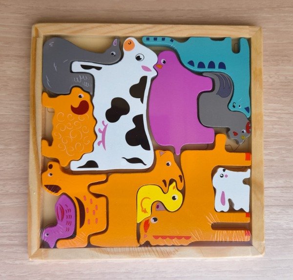 Producto - Rompecabezas en bloques (Animales de la granja)