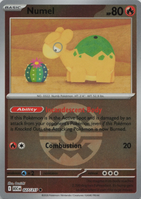 Producto - Numel 027/217 Quick Ball Pattern Ascended Heroes