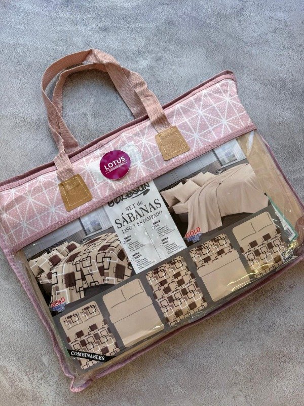 Producto - Sábanas 1 1/2 PLZ set 2 en 1 Beige