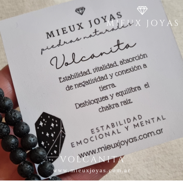 Producto - Pulsera Volcanita - Estabilidad emocional y mental