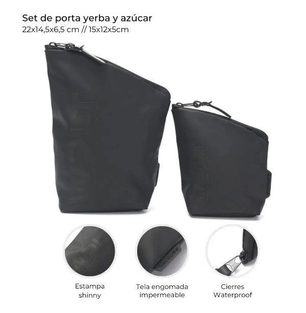 Producto - Set Porta Yerba y Azucar Wanderlust sin Perdida de producto Negro - 1