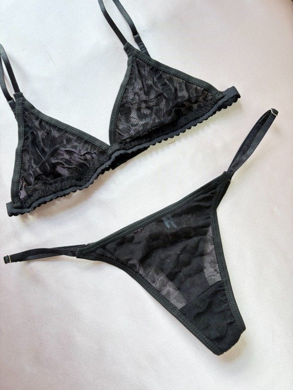 Producto - Tul Negro Animal Print - 2