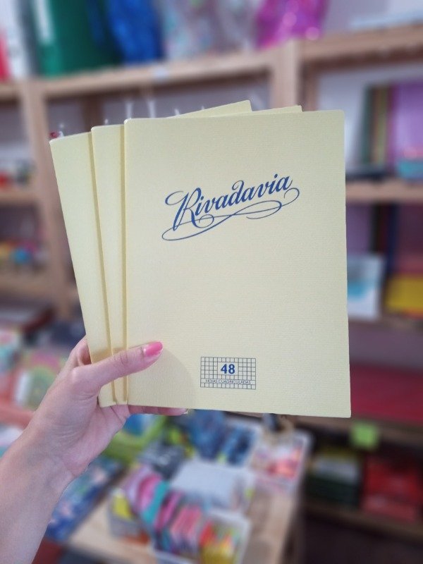 Producto - Cuaderno Rivadavia Tradicional x48 hojas T/f Rayado/Cuadriculado