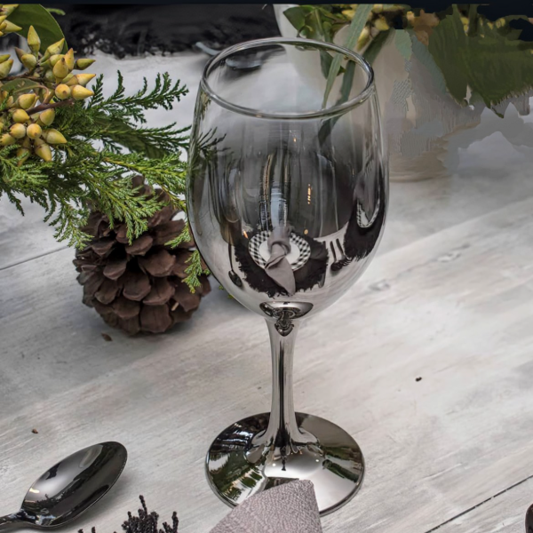 Producto - Copa de vidrio degrade plateada
