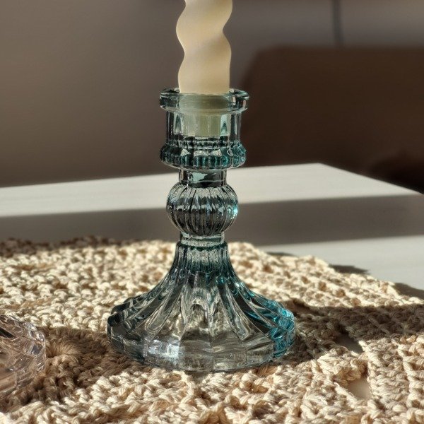 Producto - Candelabro de Vidrio con Vela de regalo - 1