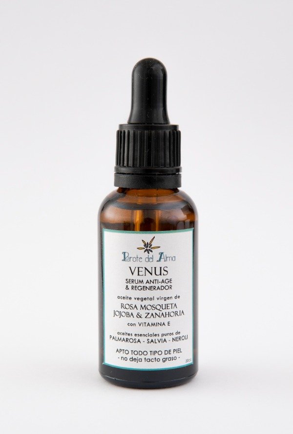 Producto - SERUM VENUS ROSA MOSQUETA y JOJOBA ORGÁNICOS Anti Age Regenerador con Vit E